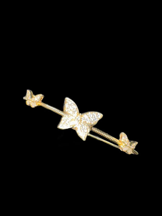 Diamond Butterfly Flex Bangle