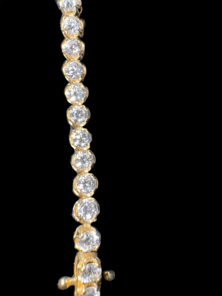 Golden Aura Brown Diamond Tennis Bracelet