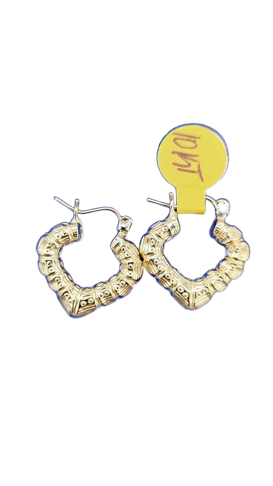 Heart shaped hoops