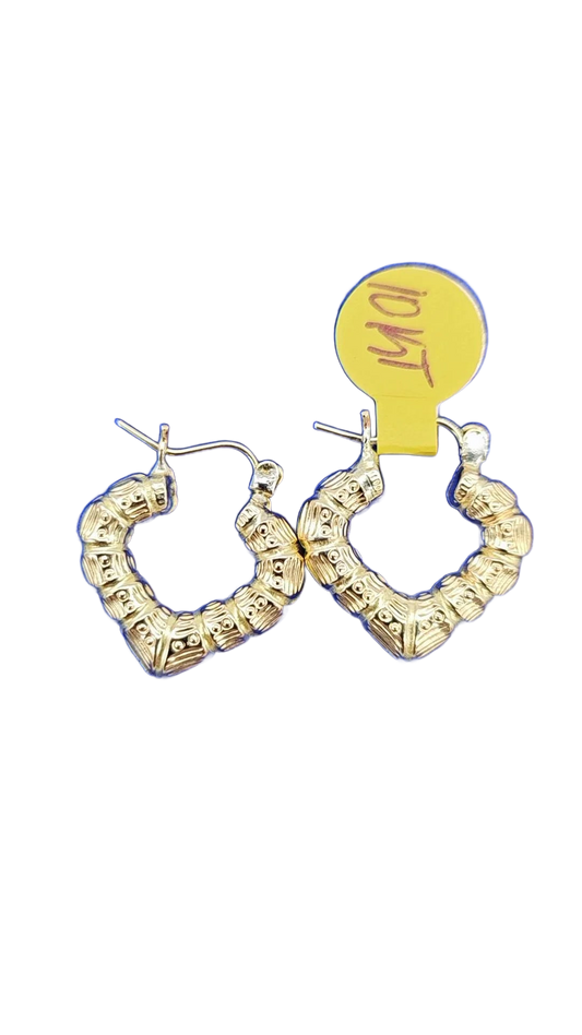 Heart shaped hoops