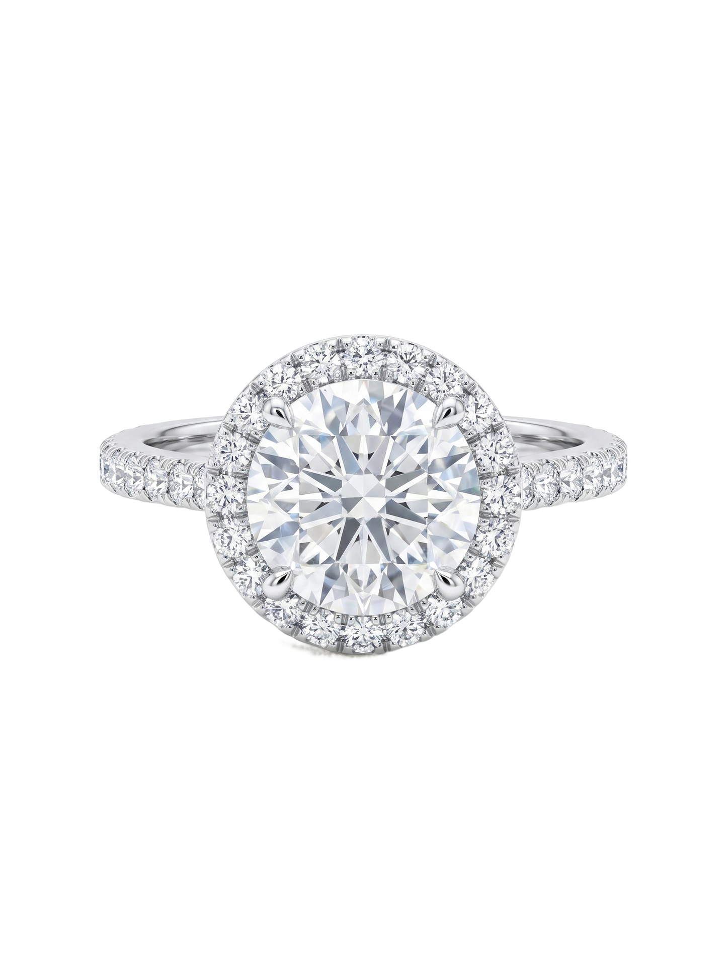 Halo Circle Diamond Ring