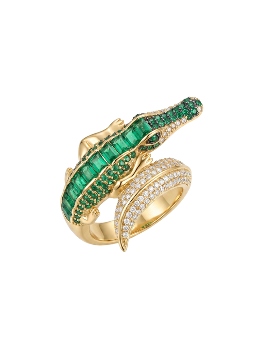 Croc design ring