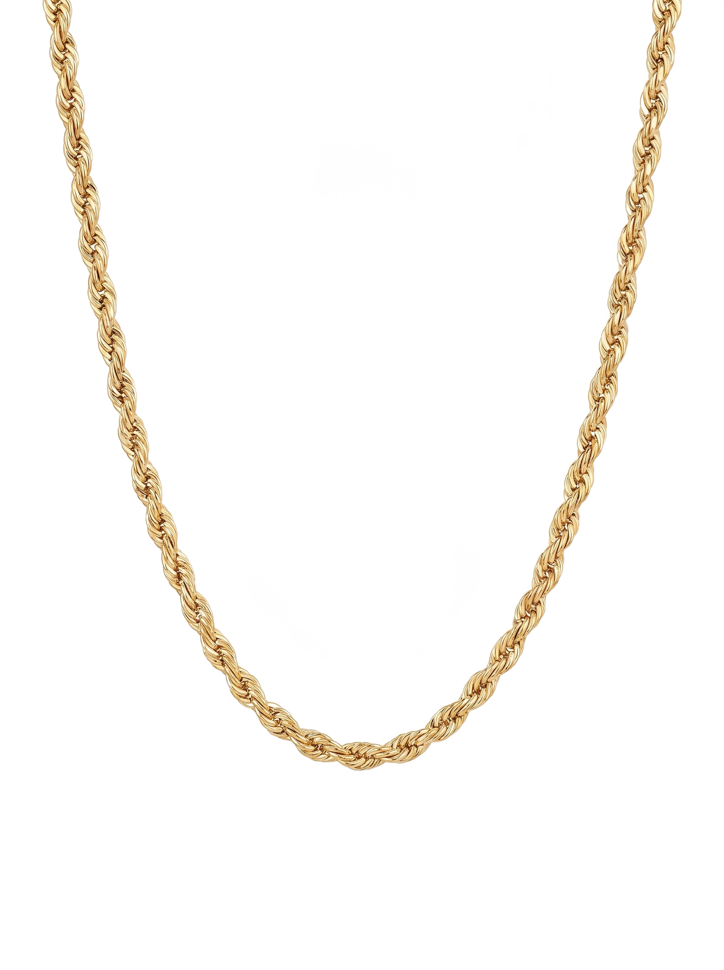 Rose gold rope chain