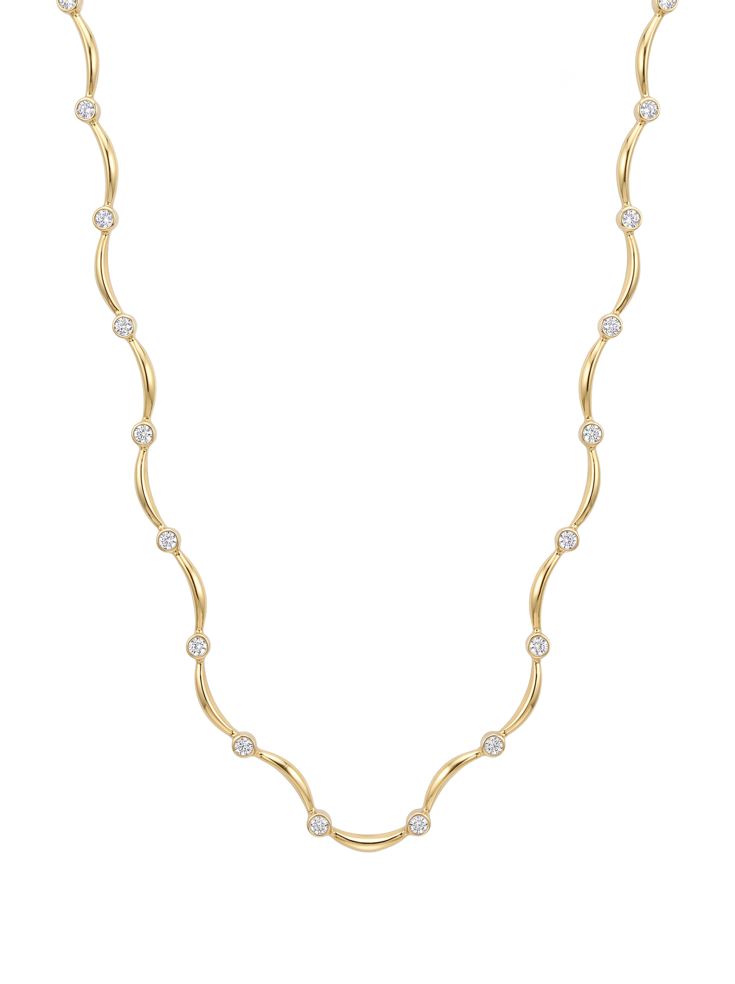 Fancy diamond necklace