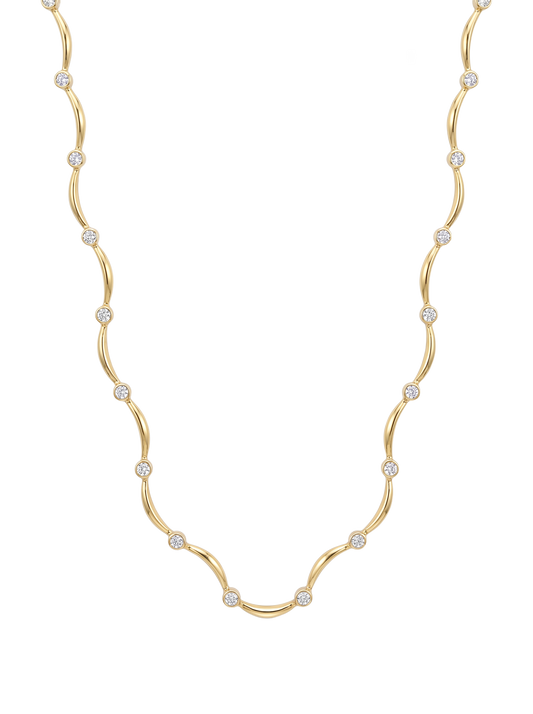 Fancy diamond necklace