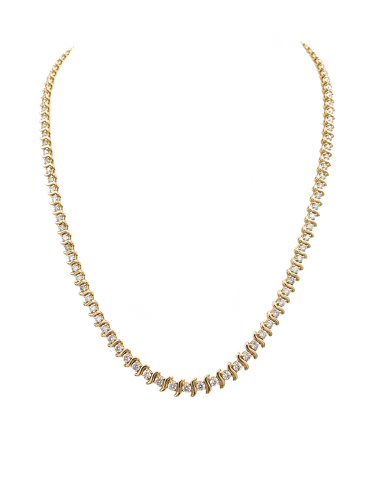 Charming diamond necklace