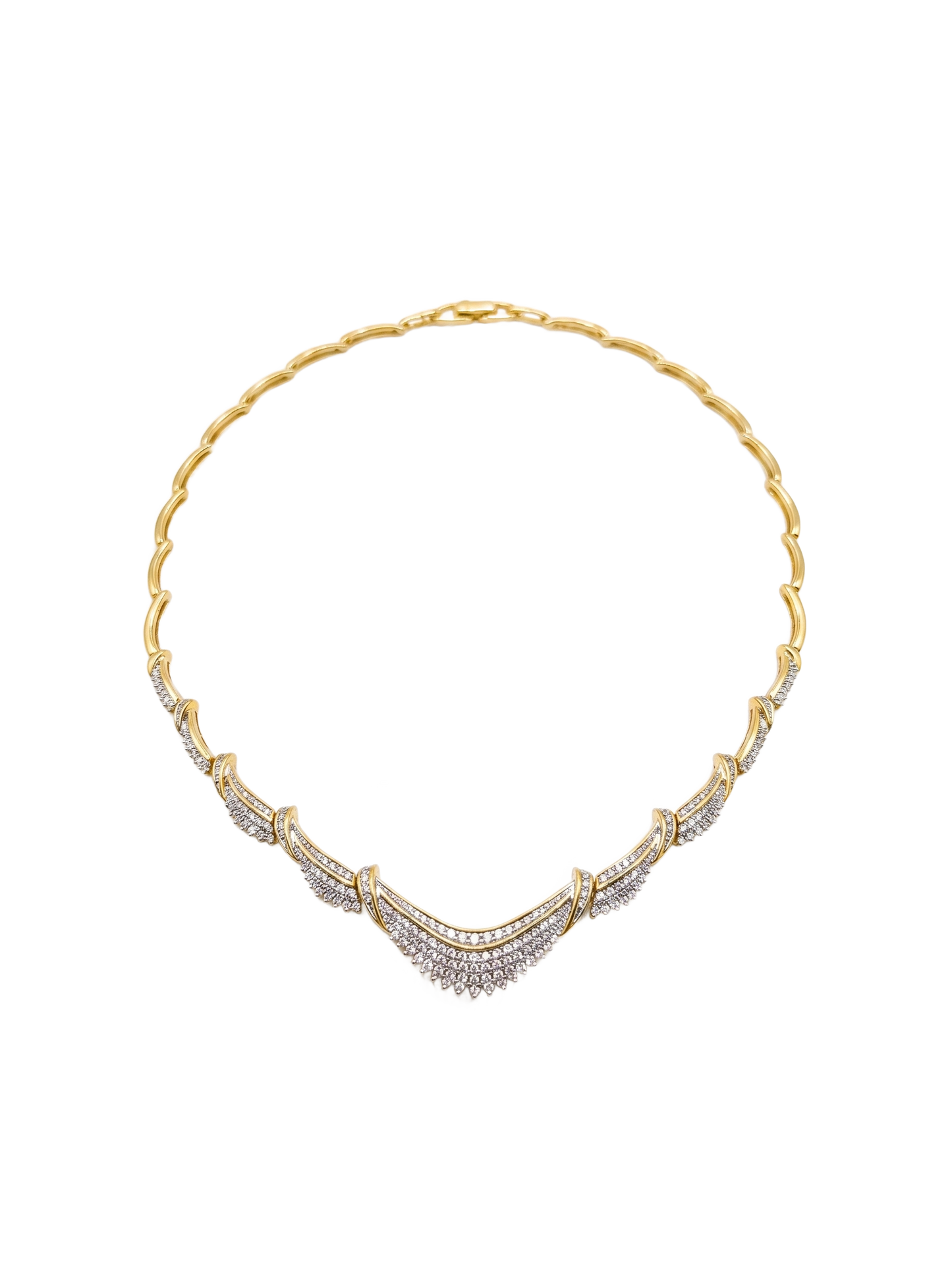 Layered diamond necklace