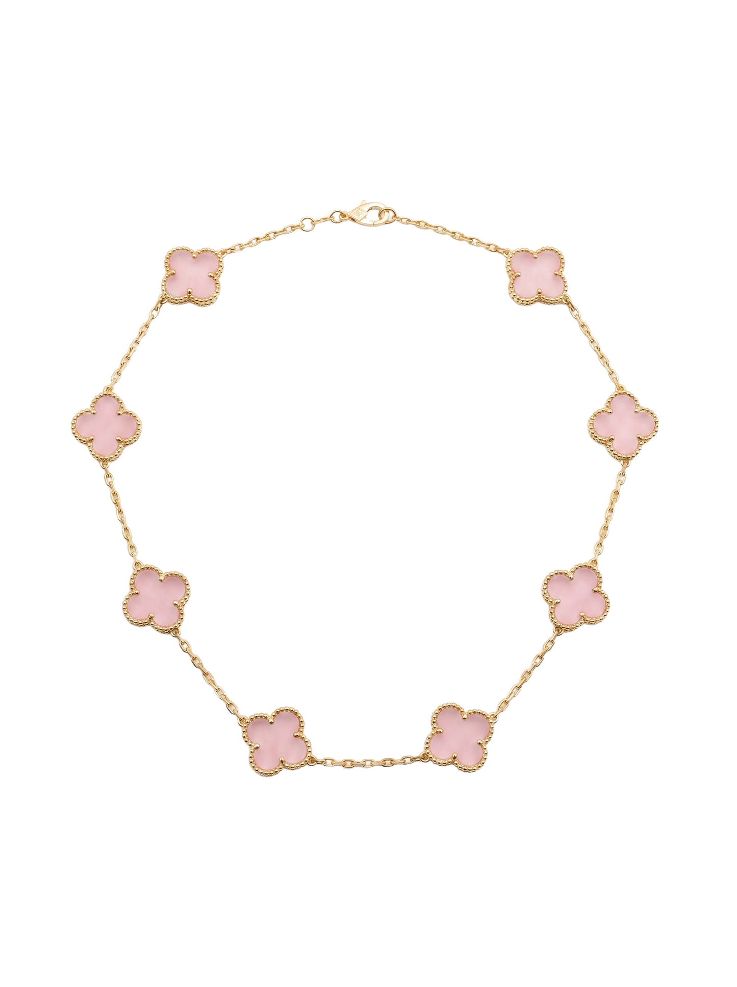 Pink flower necklace