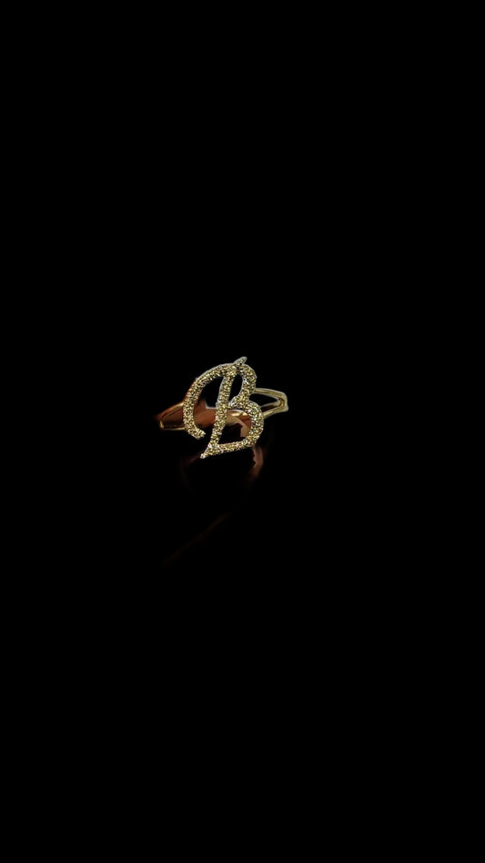 Diamond Initial ring