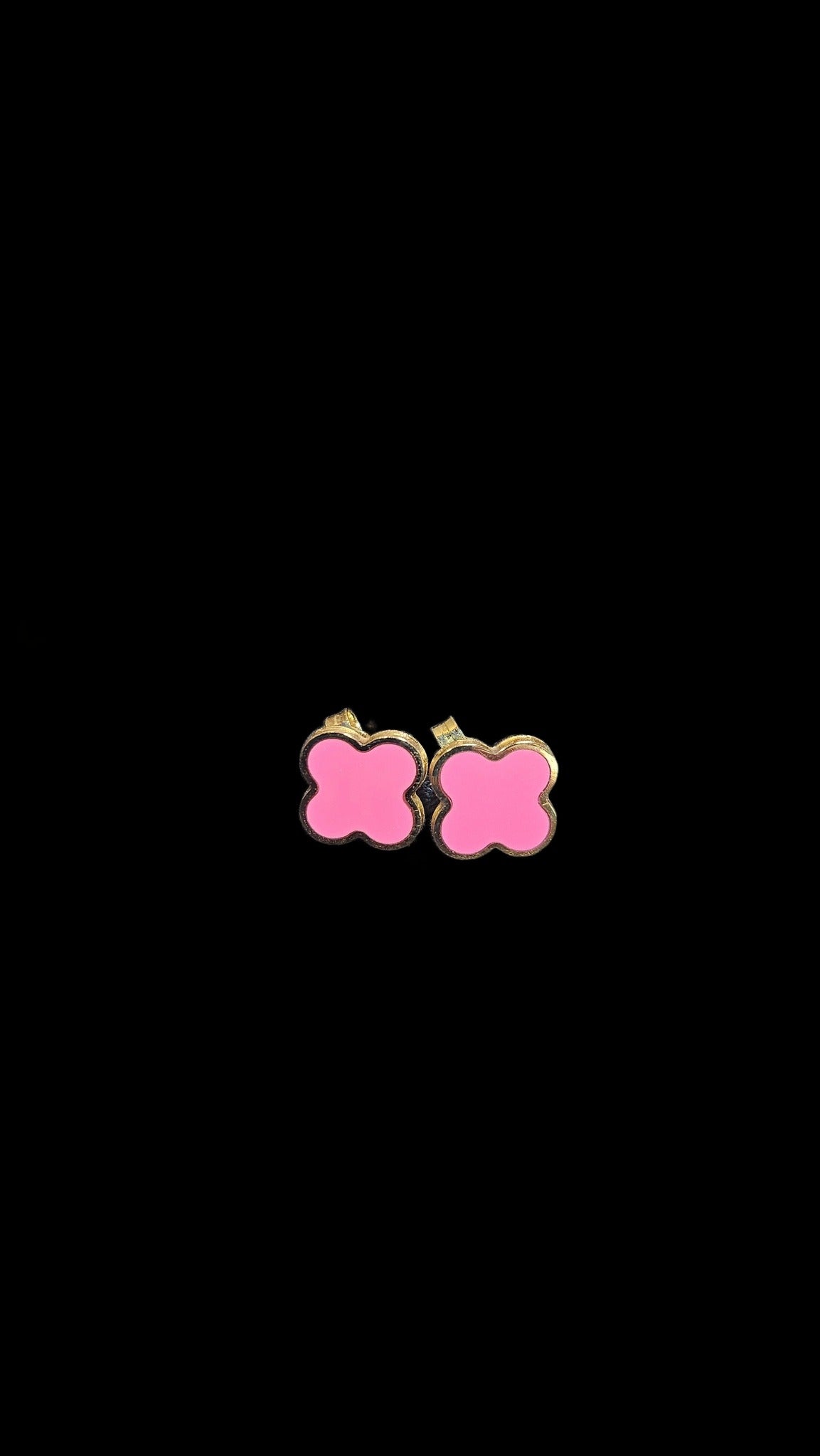 Pink petals studs