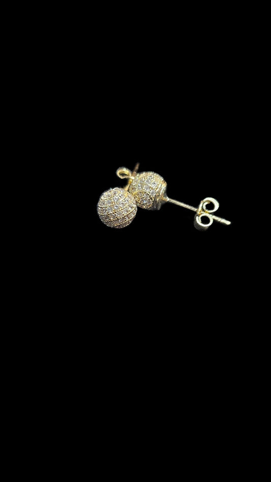 Studded circle studs