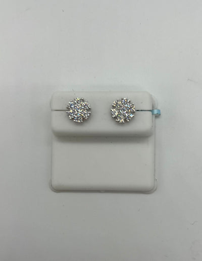 Silver Moissanite Earrings