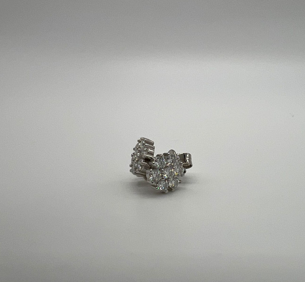 Silver Moissanite Earrings